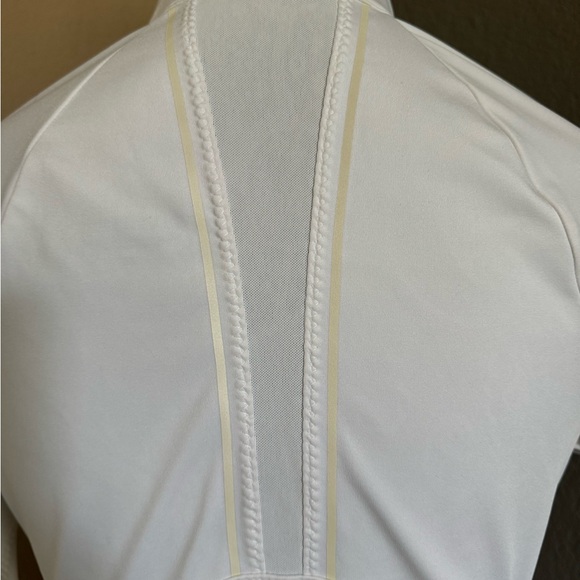 Athleta White Quarter Zip Shirt - Picture 3 of 5